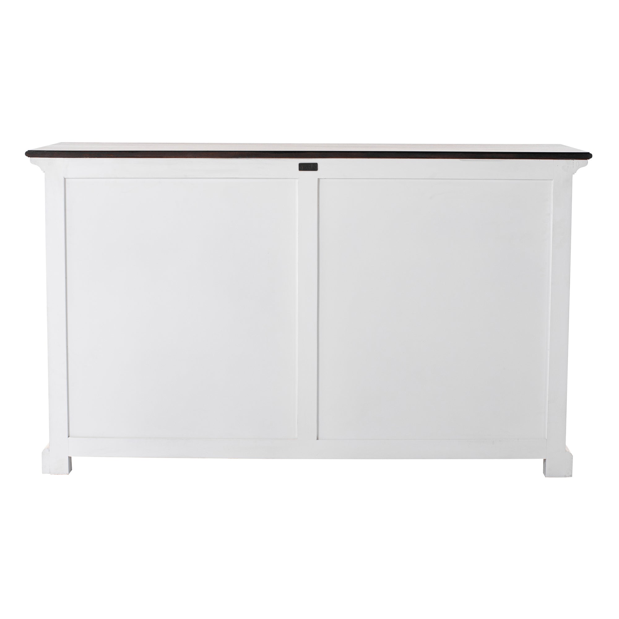 Provence Accent Timber Buffet Table - White Distress & Deep Brown - Notbrand