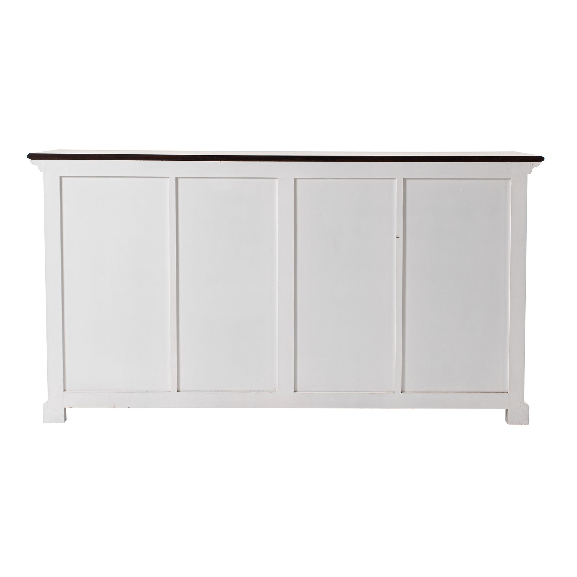 Halifax Accent Buffet with 4 Baskets - White Distress & Deep Brown - Notbrand
