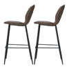 Artiss Kingsley Leather Bar Stools in Brown Set - 2 Pieces - Notbrand