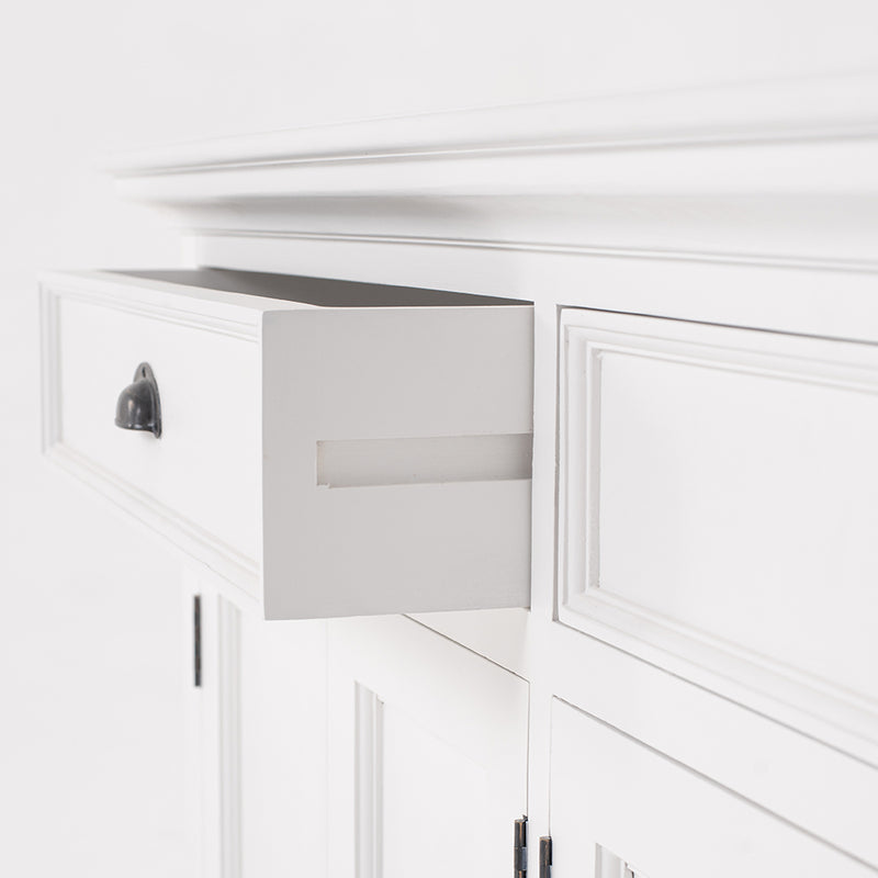 Halifax Timber Glass-Display Hutch Cabinet - Notbrand