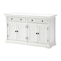Provence Timber Hutch Cabinet - Classic White - Notbrand