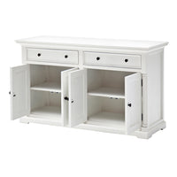 Provence Timber Hutch Cabinet - Classic White - Notbrand