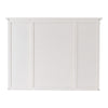 Halifax Library Hutch Cabinet with Basket Set - Classic White - Notbrand