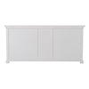 Halifax 3 Drawers Kitchen Hutch Cabinet - Classic White - Notbrand
