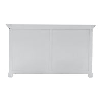 Halifax Buffet Hutch Unit with 6 Shelves - Classic White - Notbrand