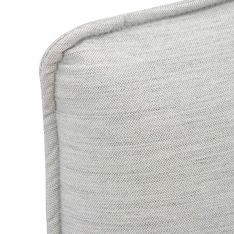 Tasa Queen Bed In Pearl Grey - Linen - Notbrand