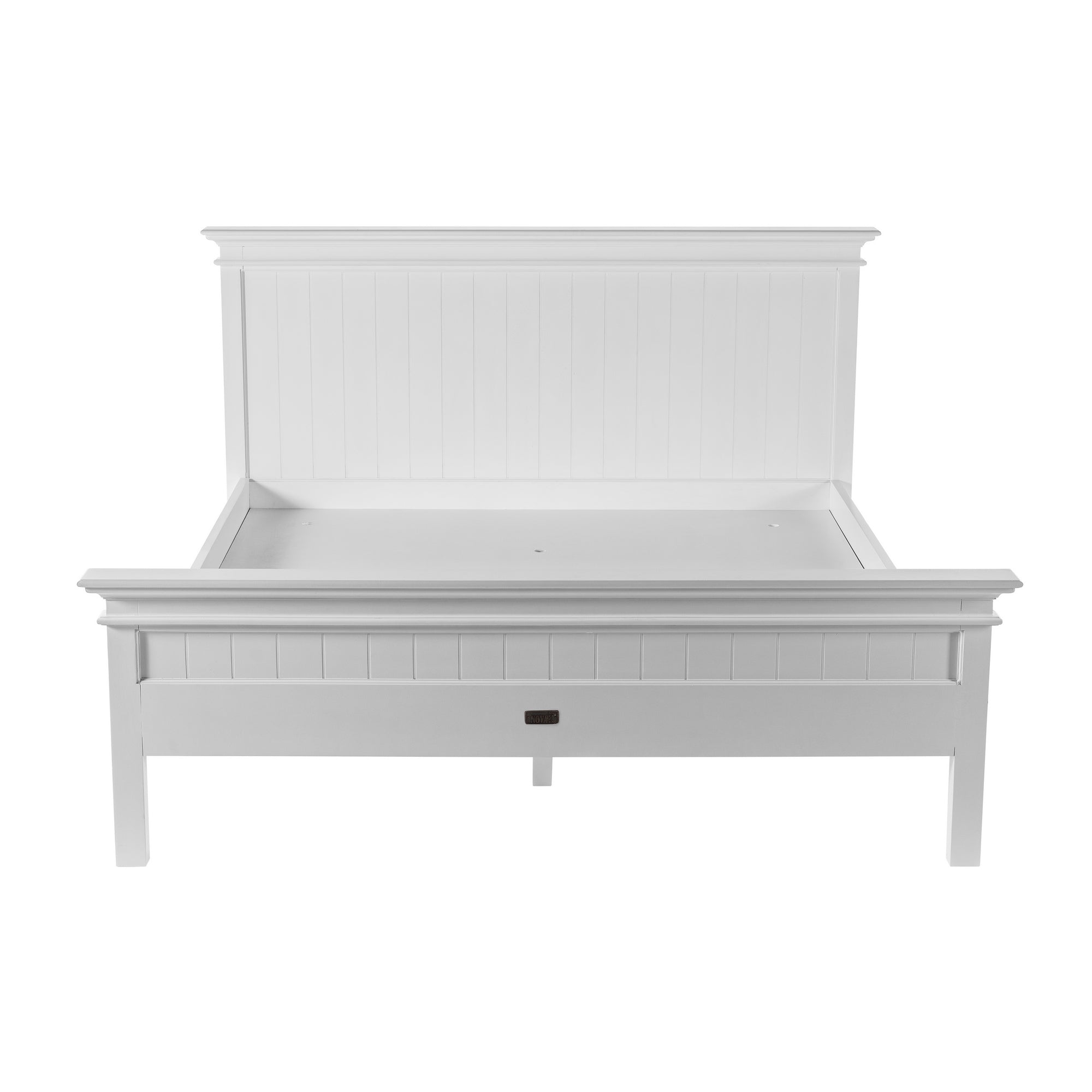 Halifax Solid Timber Bed - Classic White - Notbrand