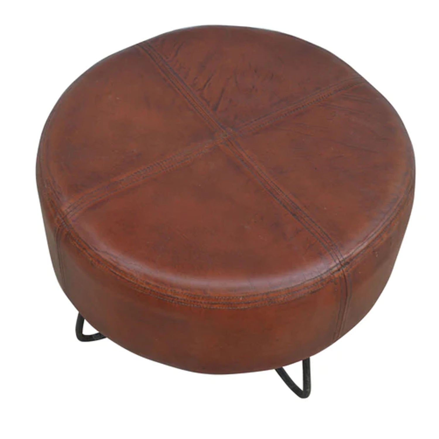 Bolero Leather Coffee Table/Ottoman - Brown - Notbrand