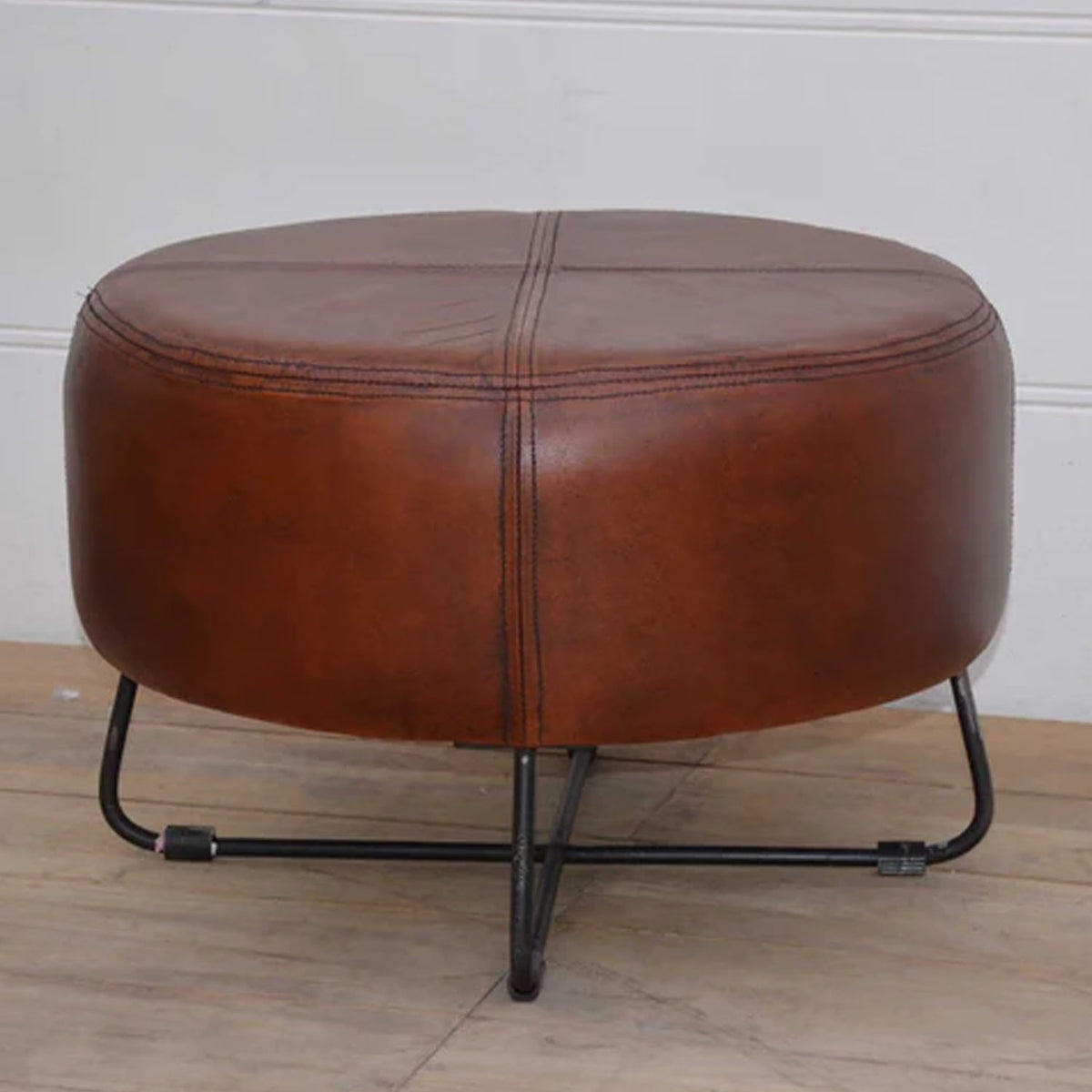 Bolero Leather Coffee Table/Ottoman - Brown - Notbrand