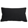 Bondi Velvet Rectangular Cushion - Black - Notbrand