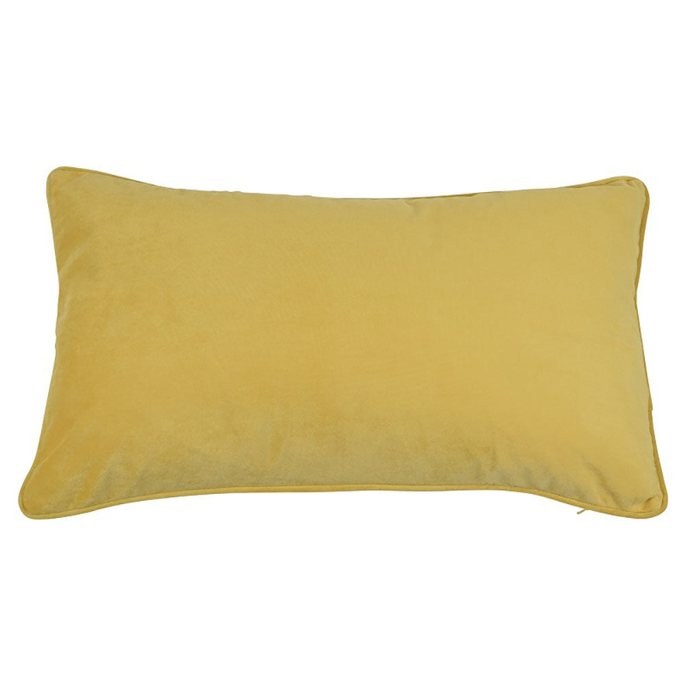 Bondi Velvet Rectangular Cushion - Sunshine - Notbrand