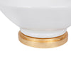 Baldwin Ceramic Table Lamp with Gold Leaf Base - Notbrand