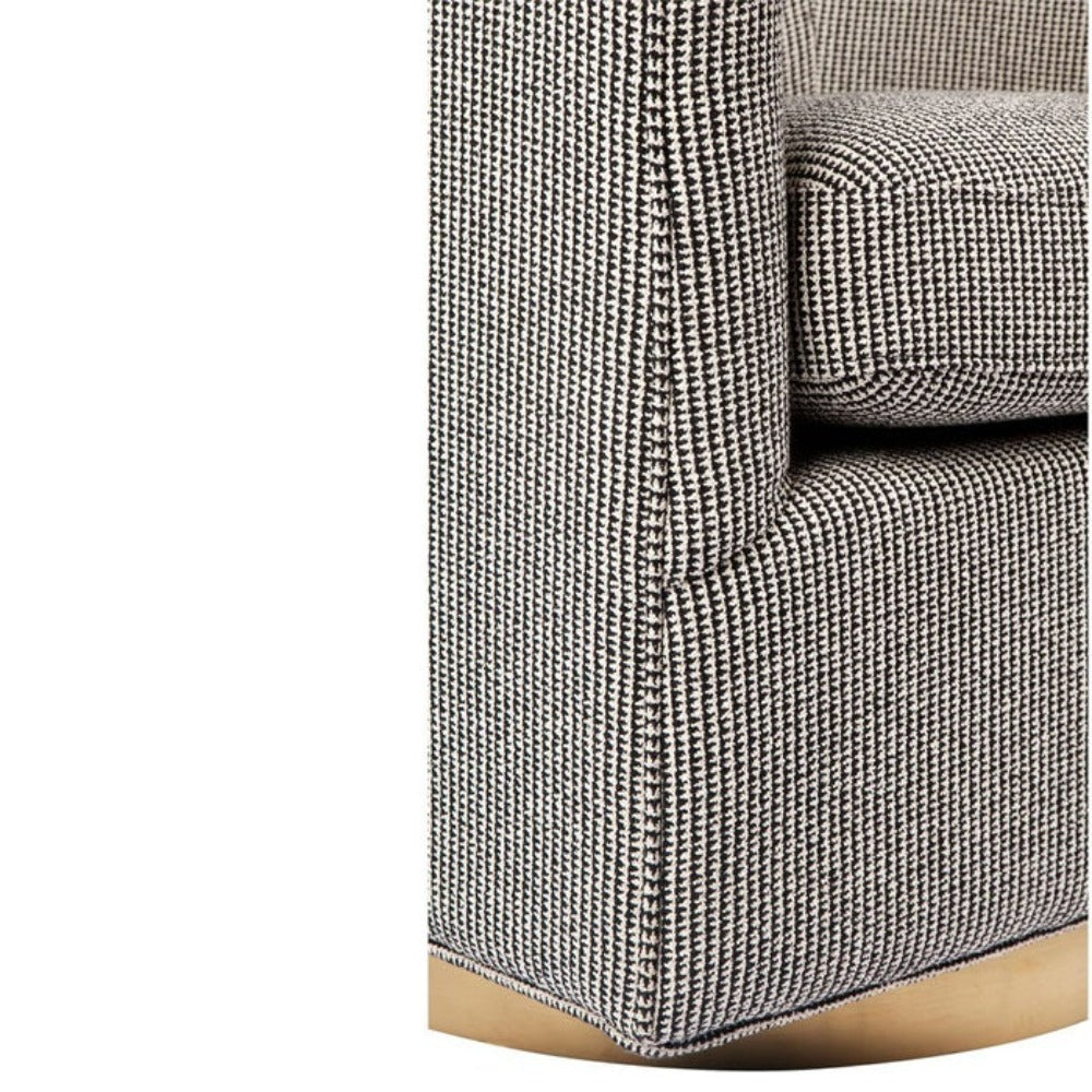 Belvedere Swivel Arm Chair - Black - Notbrand