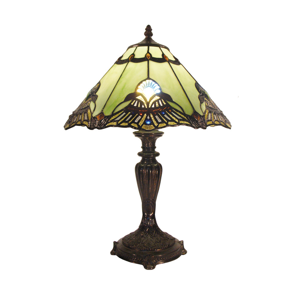 Benita Tiffany Style Table Lamp - Jade - Notbrand