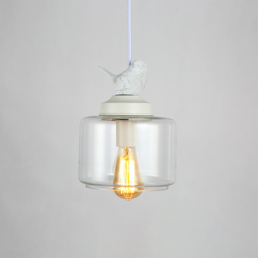 Brandy Glass and Acrylic Bird Pendant Light - Notbrand
