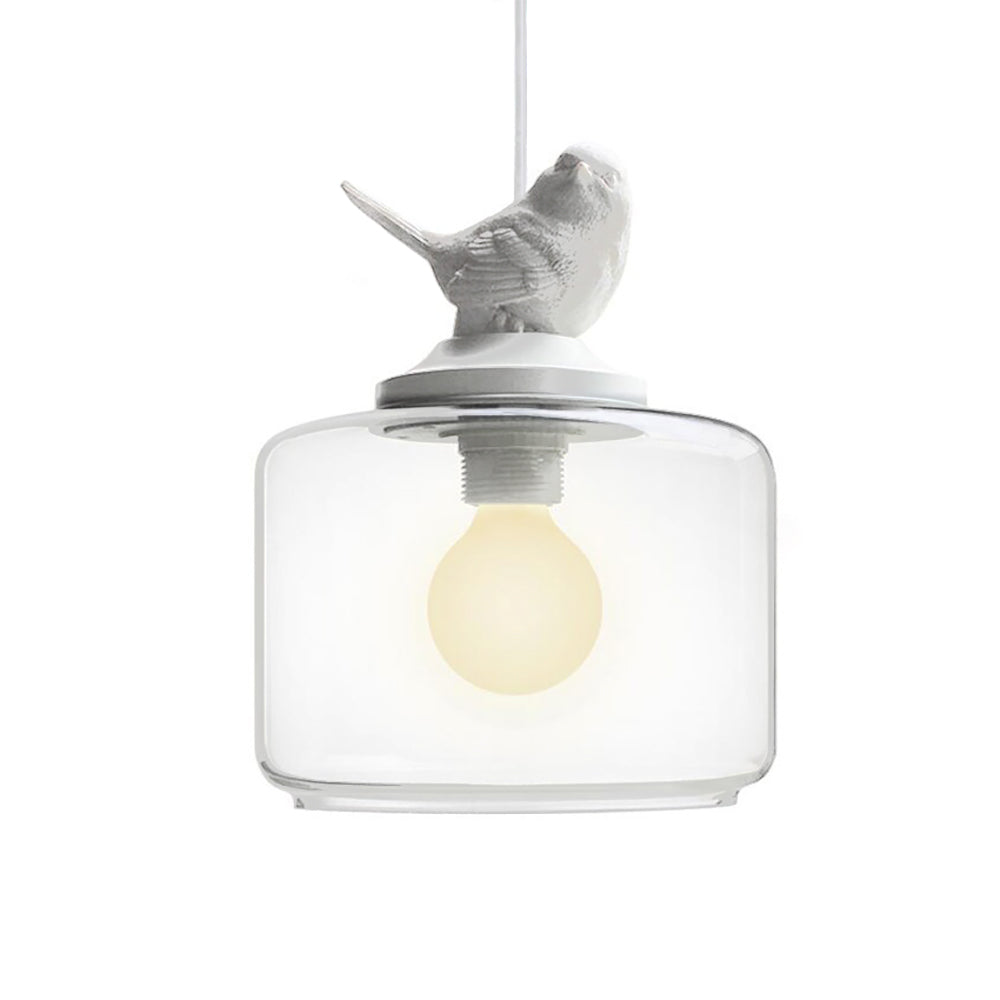 Brandy Glass and Acrylic Bird Pendant Light - Notbrand