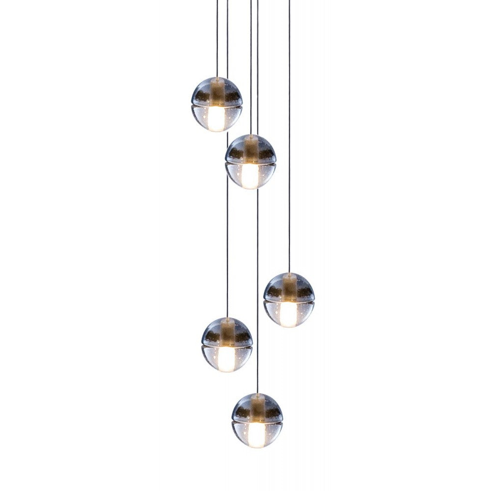 Battica Replica Metal and Crystal Pendants - 5 Lights - Notbrand