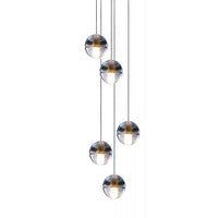 Battica Replica Metal and Crystal Pendants - 5 Lights - Notbrand