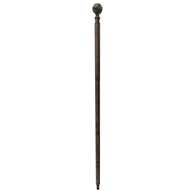 Antique Brass Compass Handle Walking Stick - Notbrand