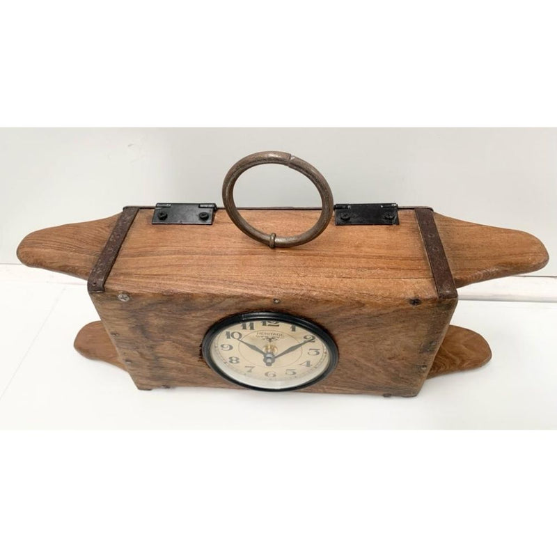 Brick Mould Iron Dial Table Clock - Notbrand
