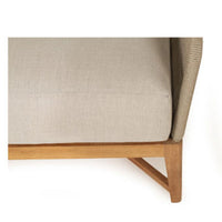 Bronte 1 Seater Outdoor Sofa - Light Grey - Notbrand