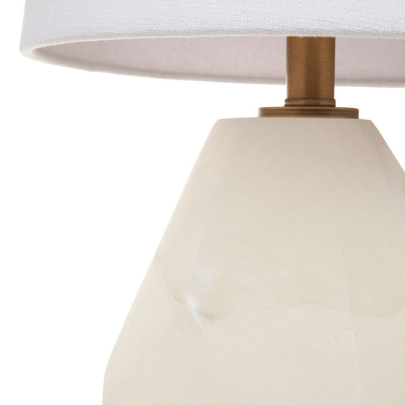 Budapest Alabaster Organic Base Table Lamp - Notbrand