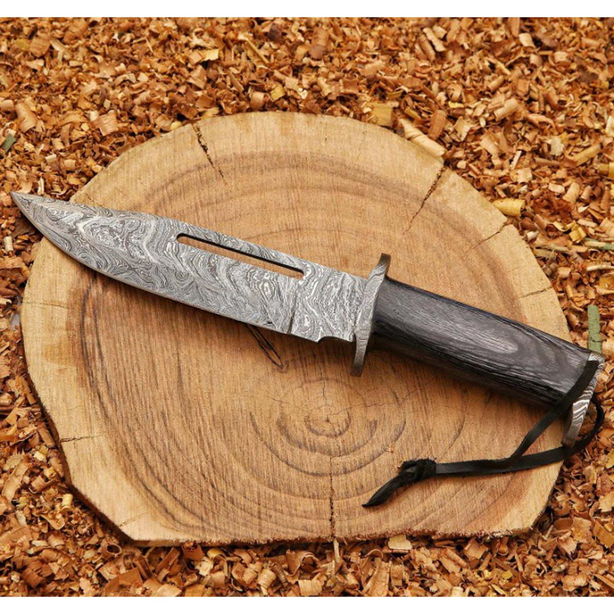 Bushcraft Hand Made Damascus Bowie Knife - Notbrand