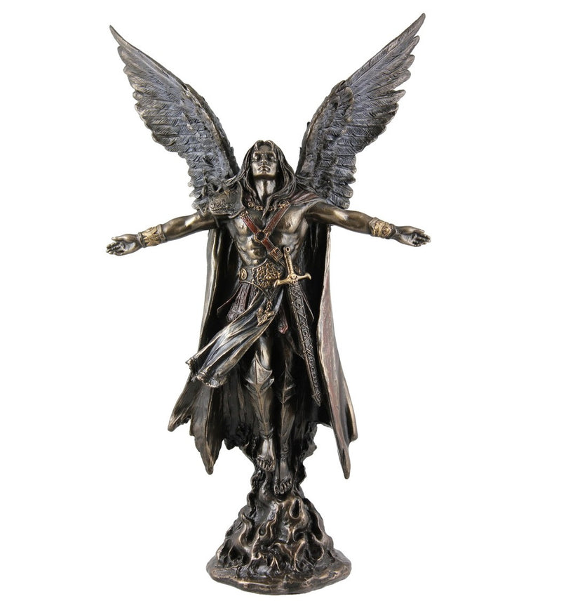 Archangel Uriel Bronze Figurine - Small - Notbrand