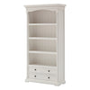 Provence Timber 2 Drawer Bookcase - Classic White - Notbrand
