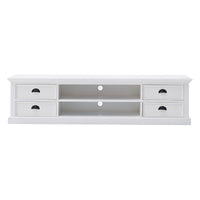 Halifax Timber Entertainment Unit with 4 Drawers - Large - Notbrand