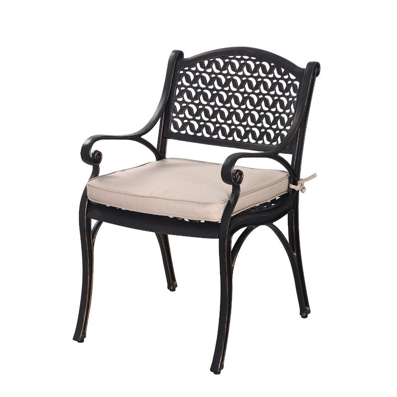 Set of 2 Cast Aluminium Chaltan Chair with Cushion - Notbrand
