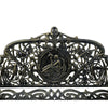 Cameo Cast Iron Bench in Black & Gold - Notbrand