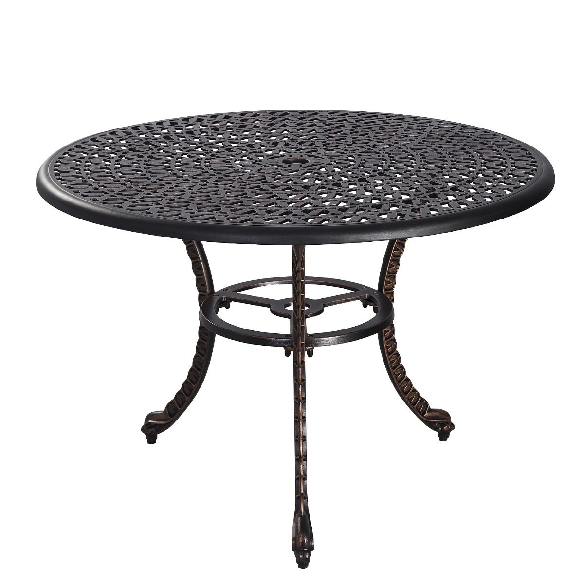 Chantal Cast Aluminum Table - Bronze - Notbrand