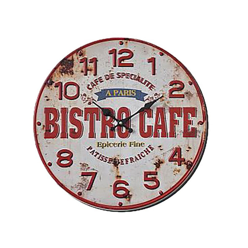 Bistro Cafe Metal Wall Clock - Notbrand