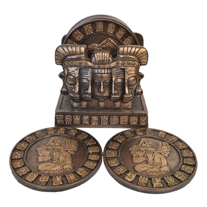 6 Pieces Mayan Coasters Set - Notbrand