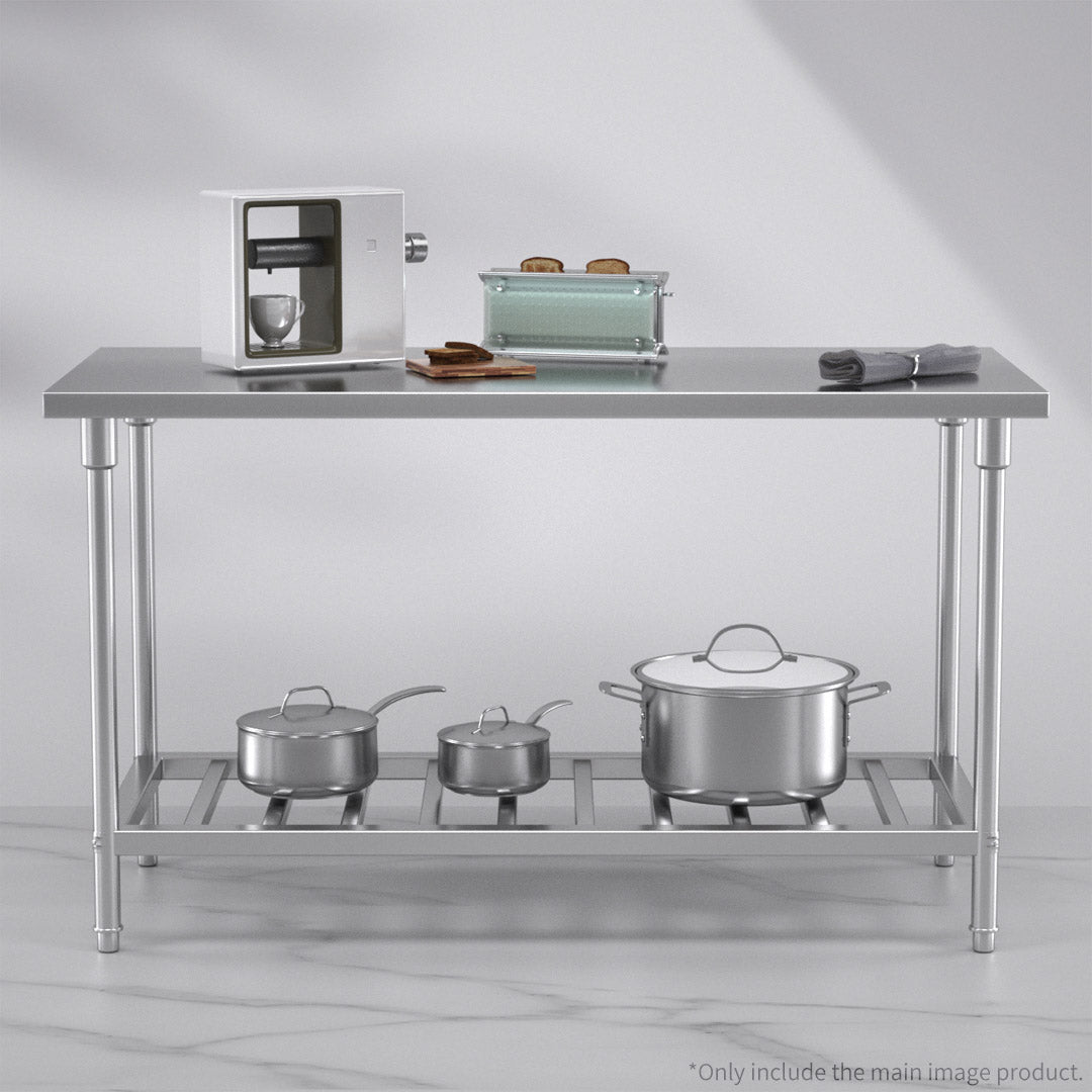 Stainless Steel Catering Work Bench - 150*70*85cm - Notbrand