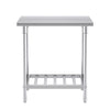 Stainless Steel Catering Work Bench - 80*70*85cm - Notbrand