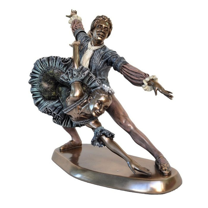 Couples Lunging Bronze Figurine - Notbrand