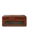 Crosley Voyager Bluetooth Portable Turntable & Record Storage Crate - Brown Croc - Notbrand