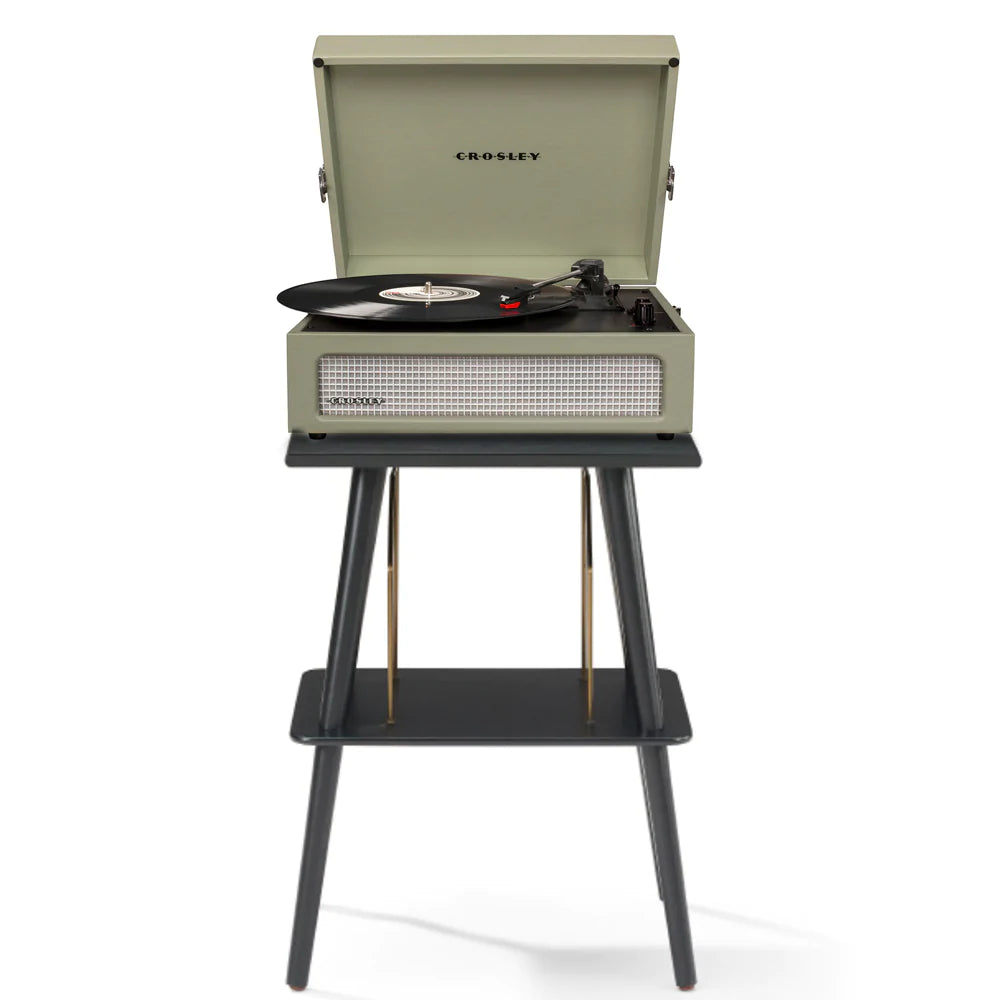 Crosley Voyager Bluetooth Portable Turntable & Entertainment Stand - Sage - Notbrand