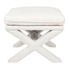 Candace Accent Stool - Natural Linen - Notbrand