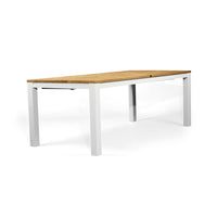 Mebale Outdoor Extension Table in White - 2.3m - Notbrand