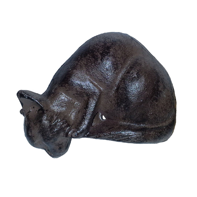 Cat Peering Down Cast Iron Figurine - Notbrand