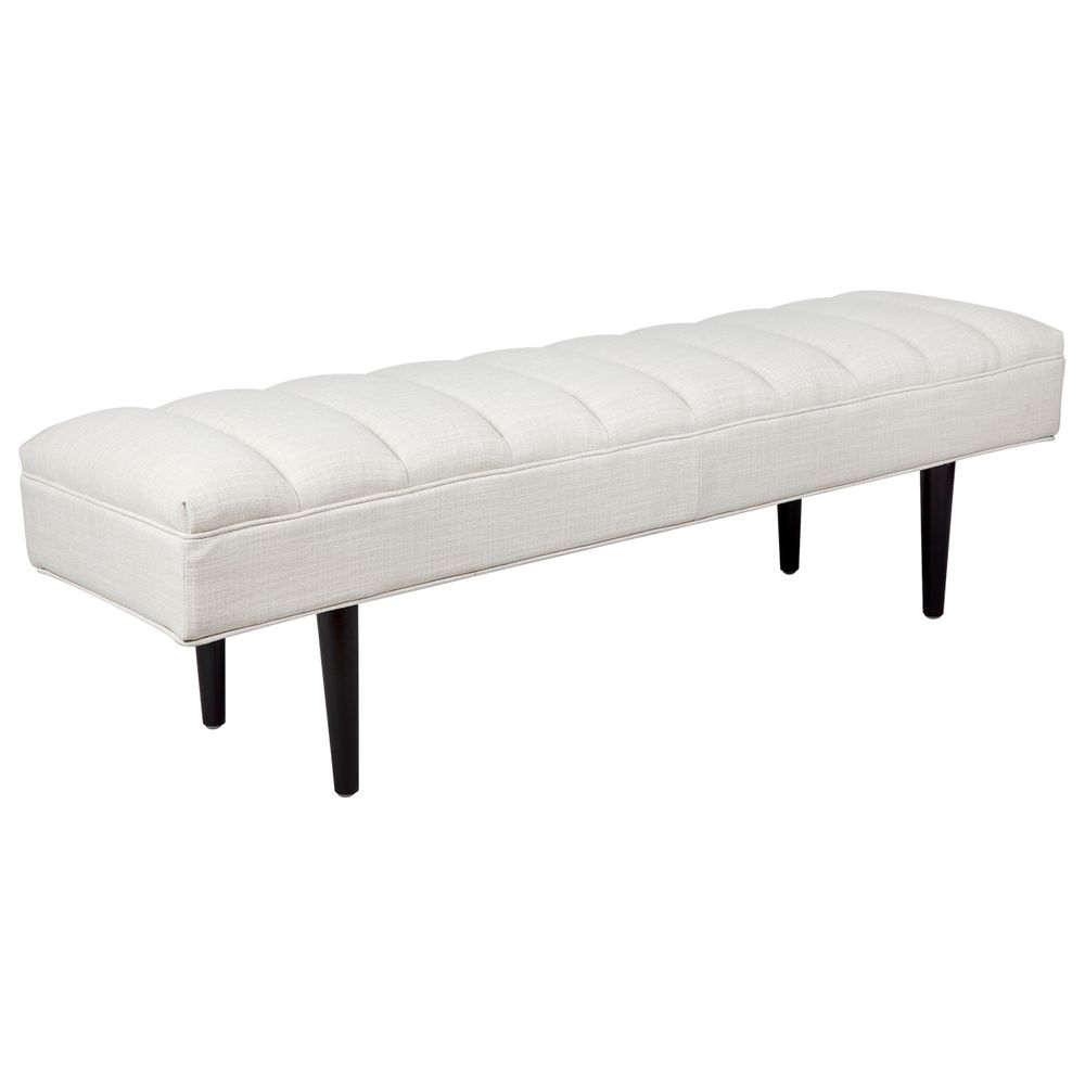 Central Park Panelled Bench Ottoman - Natural - Notbrand
