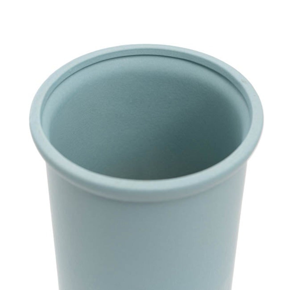 Set of 3 Aphrodite Ceramic Cylinder Vase - Matte Blue - Notbrand