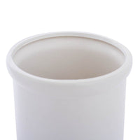Set of 3 Aphrodite Ceramic Cylinder Vase - Matte White - Notbrand
