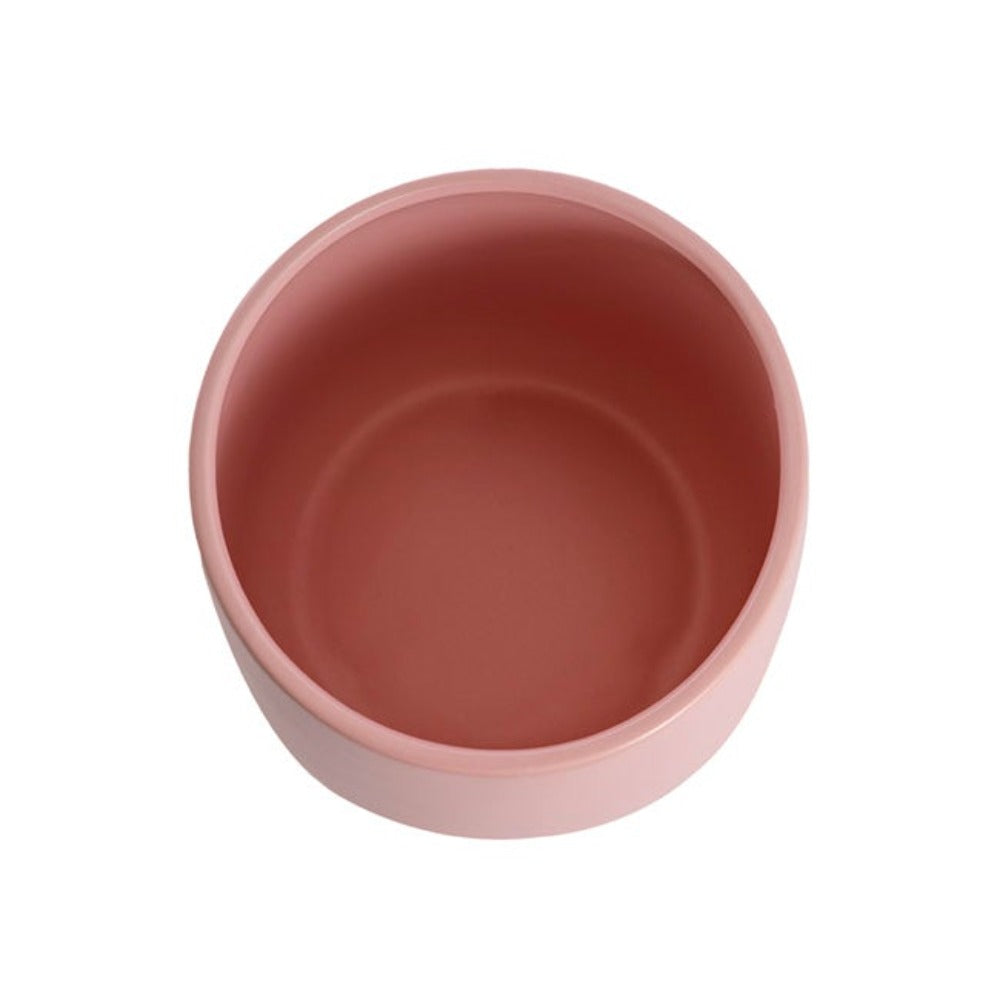 Set of 3 Taron Belly Ceramic Pot in Matte Soft Pink - Large - Notbrand