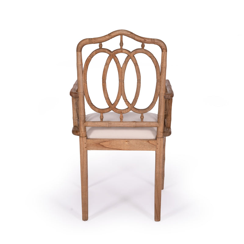 Paloma Chippendale Ring Armchair – Weathered Oak - Notbrand