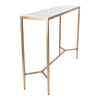 Chloe Marble Console Table - Small Gold - Notbrand
