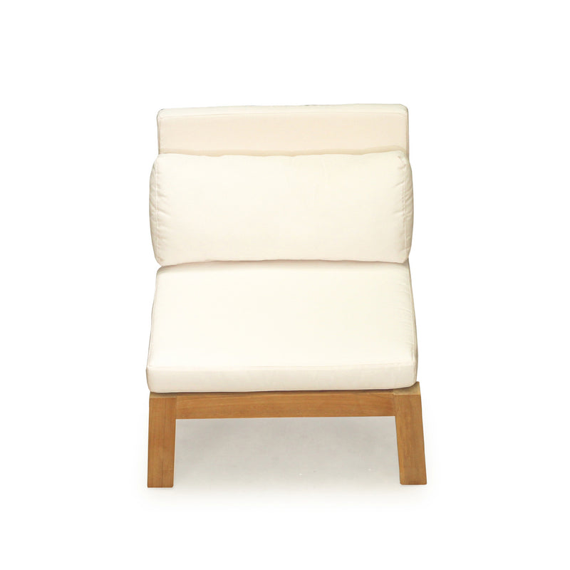 Ciane Outdoor Armless Single Sofa - White - Notbrand